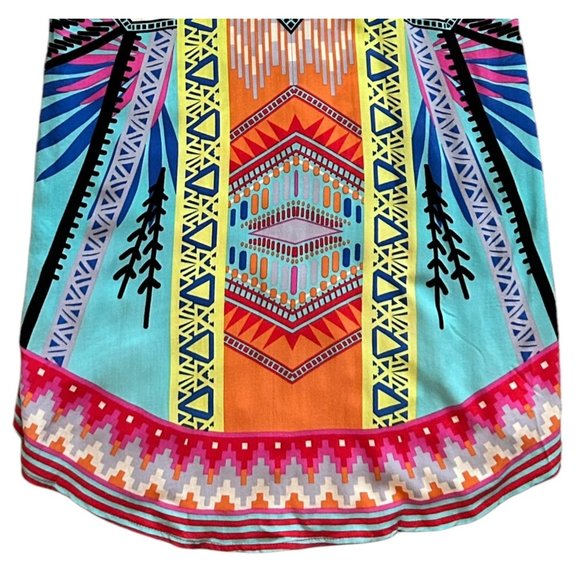 Flying Tomato Boho Print High Low Racerback Tank Top Size Small - Picture 9 of 12